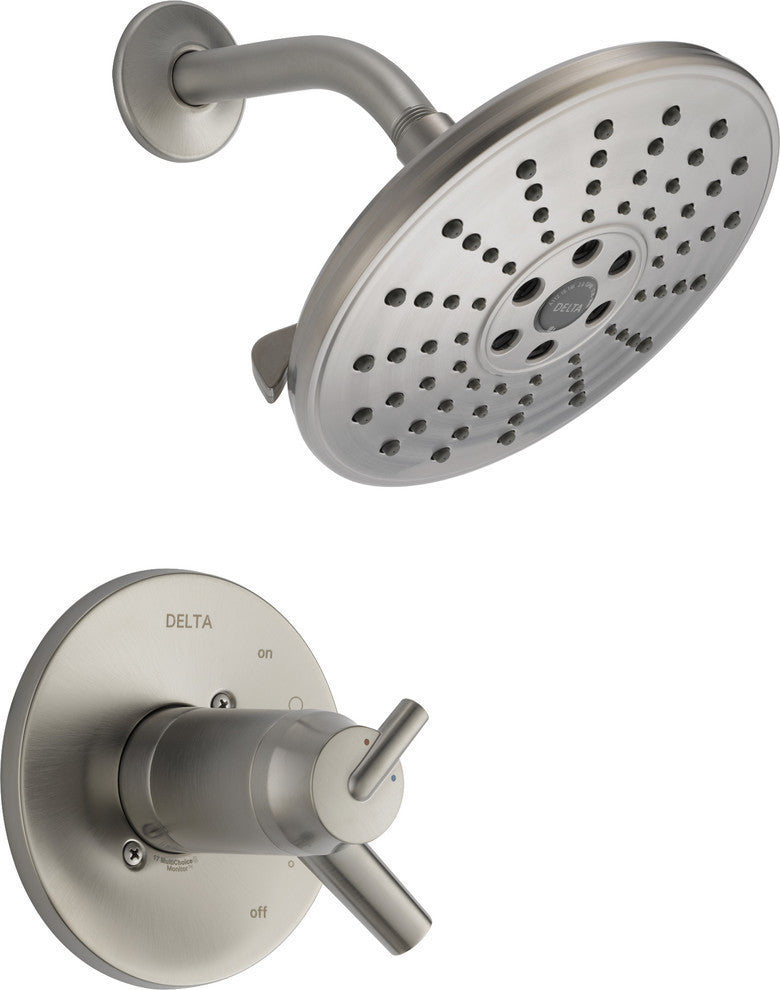Delta Trinsic TempAssure 17T Series H2Okinetic Shower Trim, Stainless