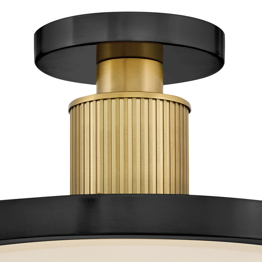 Hinkley Kieran Medium Semi-Flush Mount, Black