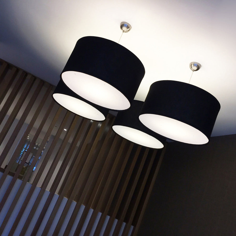 Innermost Kobe Pendant LIght Medium, Charcoal Wool