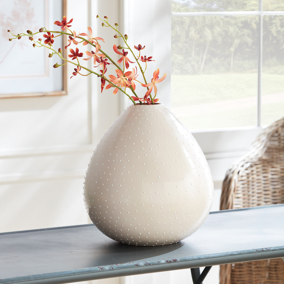 Keyla Large White Vase