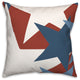 Red, White and Blue Star Pattern 18"x18" Spun Poly Pillow