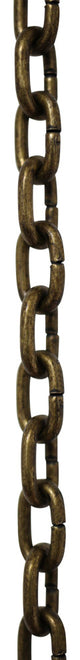 RCH Hardware Steel Standard Link Clock Chain, 10', Antique Brass, U12