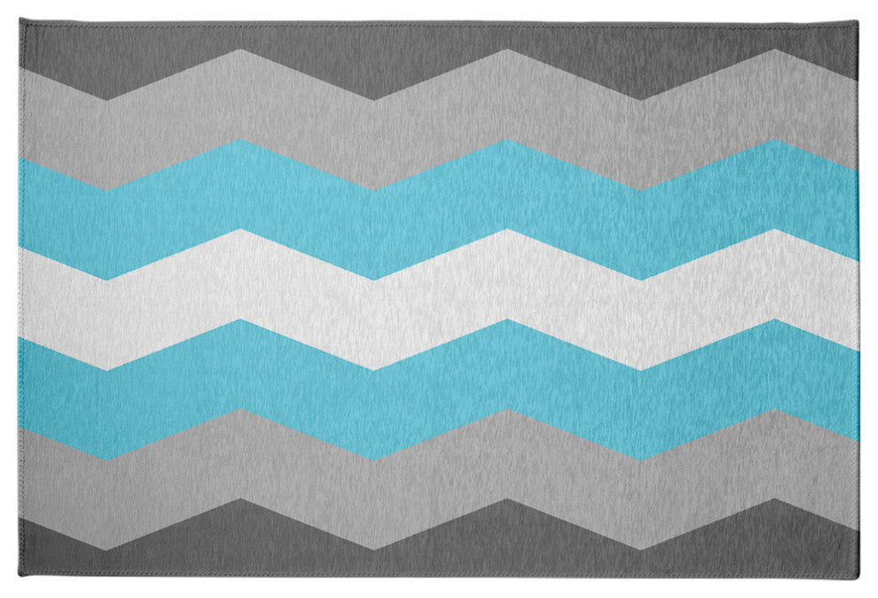 Demi Boy Chevron Chenille Rug, Demi Boy Chevron, 4'x6'