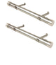 Collin 1.5" Side Curtain Rod, Satin Nickel, 18"