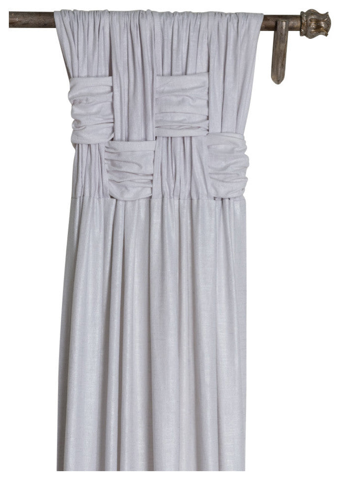 Brook Lustre, Cotton With Metallic Shimmer, Chelsea Drapery Panel, 115" Length