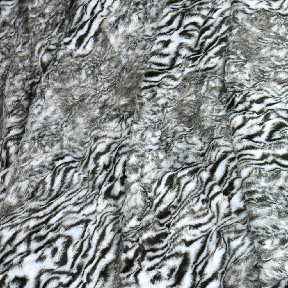 Elite Faux Fur Throw Blanket With Sherpa Backing, Victoria, 50" X 60"