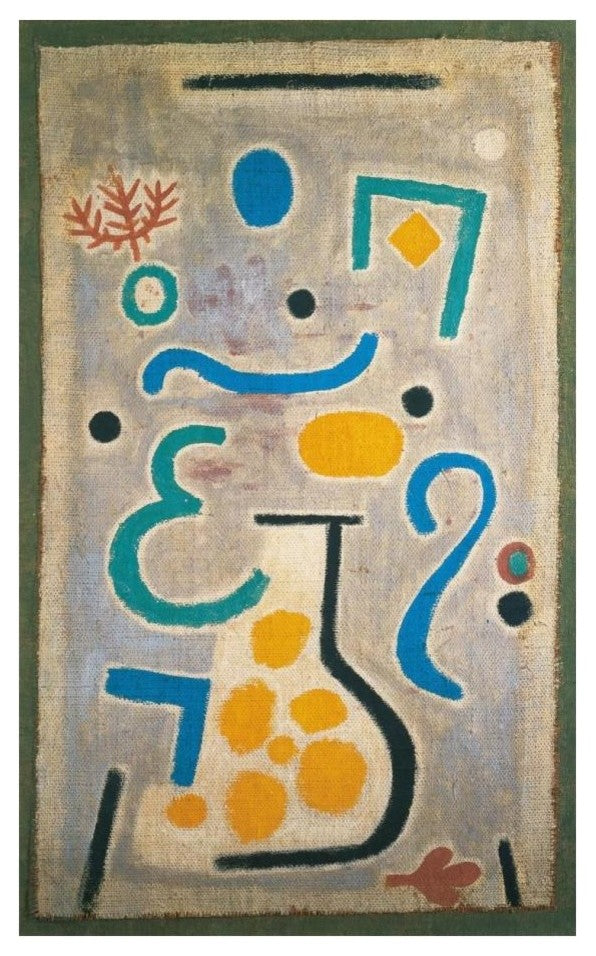 "The Vase, 1938" Digital Paper Print by Paul Klee, 15"x24"