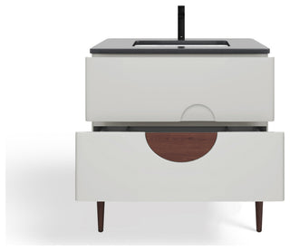 Rhonda Bath Vanity, Beige, 30", Single Sink, Freestanding