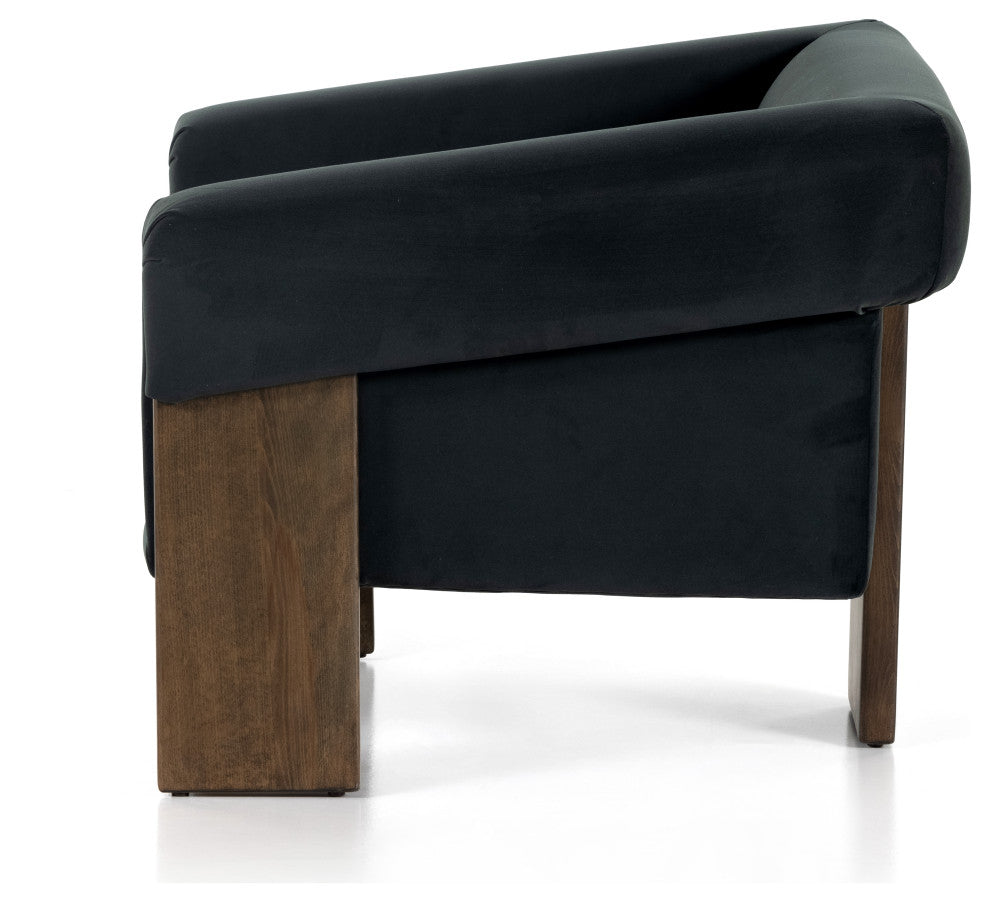 Cairo Chair-Modern Velvet Smoke