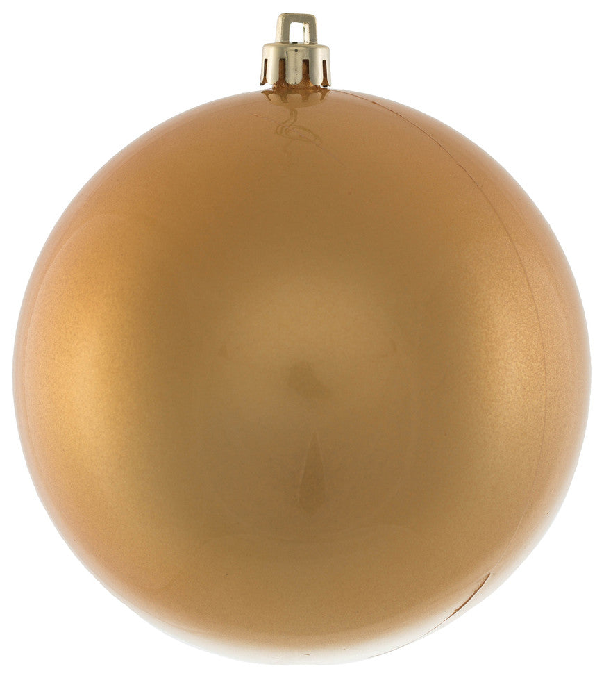 Vickerman N591033Dcv 4" Copper/Gold Candy Ball Uv Drilled, 6/Bag