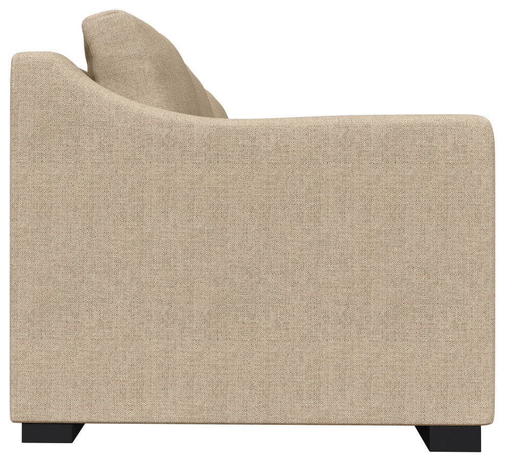 Nativa Interiors Ashley 83" Sofa, Flax, Classic Depth