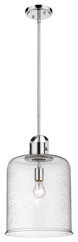 Zlite 340P12-CH 1-Light Pendant, Clear Seeded