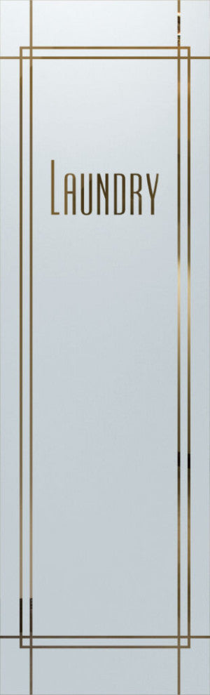 Laundry Door - Ultra Laundry - Primed - 36" x 96" - Knob on Right - Push Open