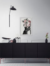 "Curly Bloom" Framed Painting Print, 24"x36"