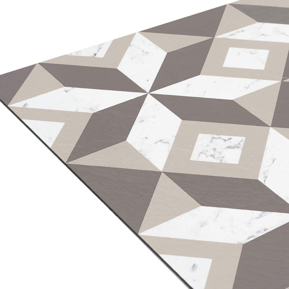 Achim Home Furnishing Retro 12" x 12" Self Adhesive Floor Tiles Prism Marble 20