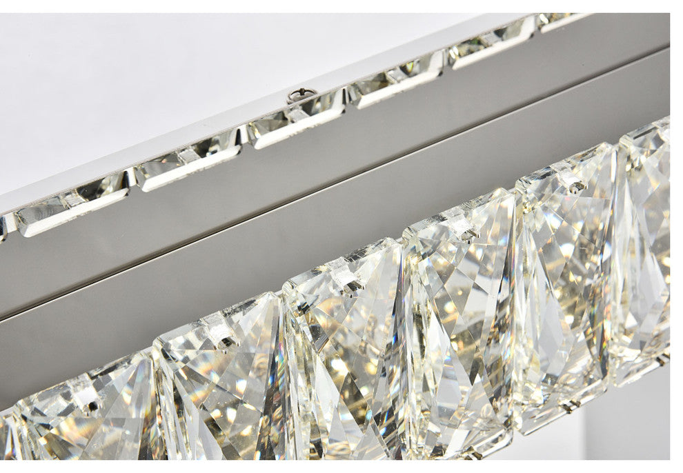 Monroe Integrated LED Chip Light Chrome Wall Sconce