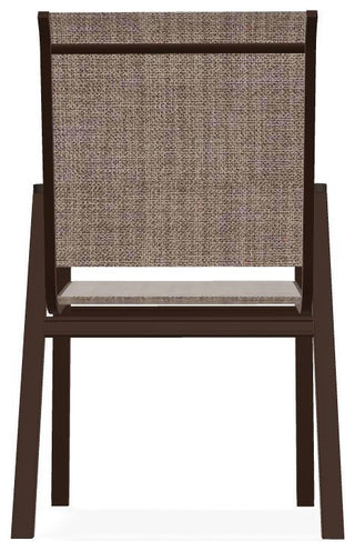 Bazza Sling Stackable Outdoor Dining Chair, Augustine Fennel/Kona