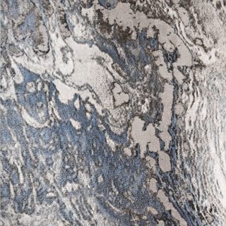 Everest Splash Blue Contemporary Area Rug, 7'10"x9'10"