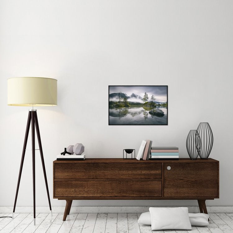 "Rainy Morning At Hintersee (Bavaria)"  by Dirk Wiemer, 31x21"