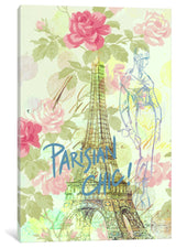 "Parisian Chic Gallery" by 5by5collective, 18x12x1.5"