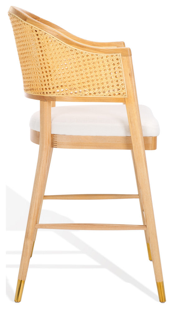 Safavieh Couture Rogue Rattan Barstool, Natural