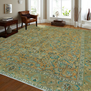 Fine Vintage Distressed Belia Rust/Brown Rug, 9'9 x 11'2