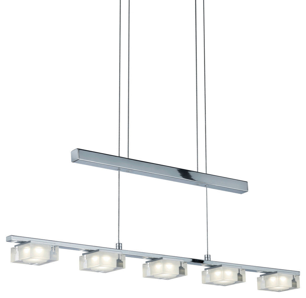 Brooklyn LED Pendant Light, Chrome