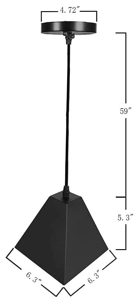 Modern Pendant Kitchen Light Fixtures Black Industrial Chandelier Lighting