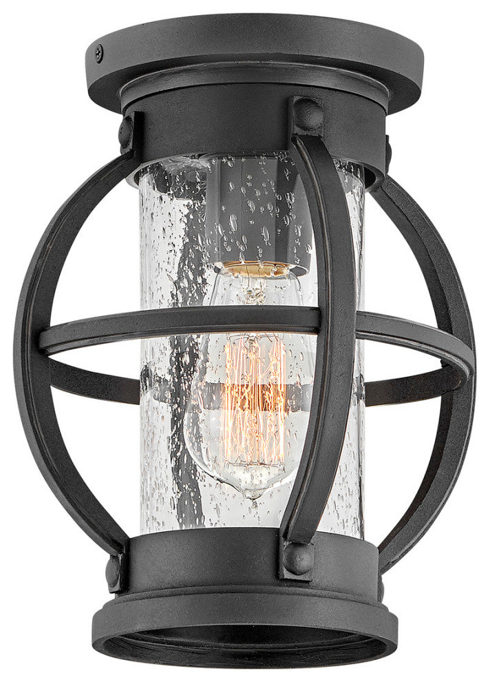 Chatham Medium Flush Mount in Museum Black