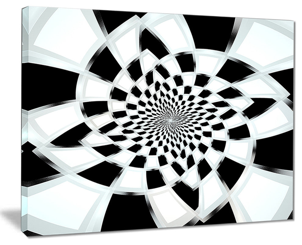"Abstract Spiral Fractal Design" Canvas Print, 40"x30"
