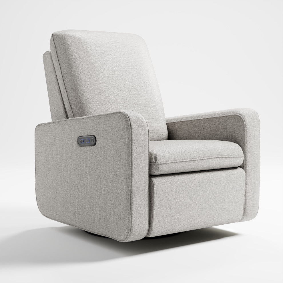 Graco Teddi Power Recliner Swivel Glider, Steel Basketweave