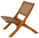 Sava Indoor-Outdoor Folding Chair in Tan Wicker