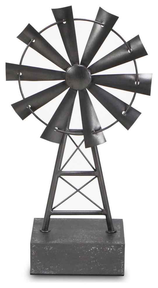 Metal Windmill Table Decor