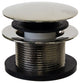 Mushroom Tip Toe Tub Trim Set With Floating Faceplate In Polished Brass, Polished Nickel