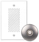 Single-Gang Electronic Door Chime Kit, Brushed Nickel Stucco Button