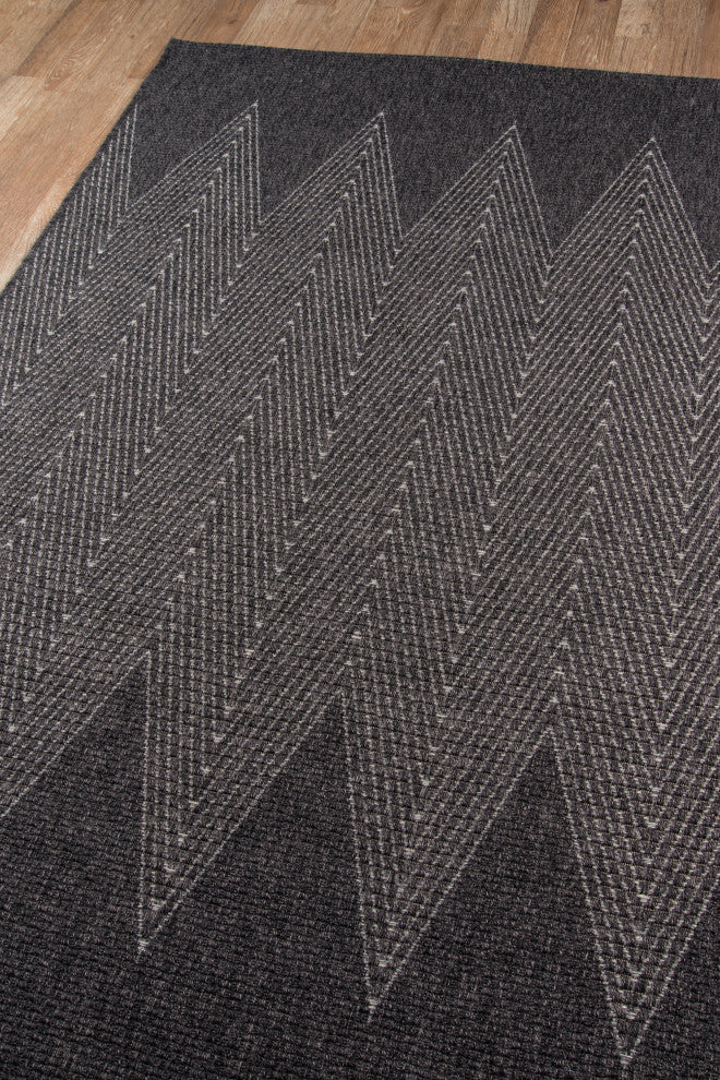 Momeni Como COM-5 Area Rug, Charcoal, 2''x10'' Runner