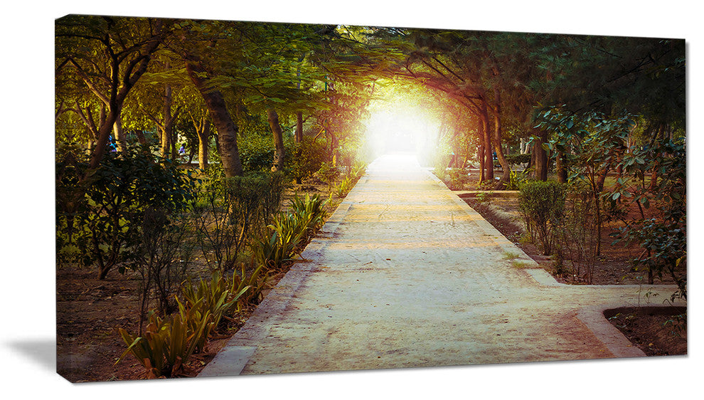"Path to Magical Mystery Woods" Landscape Canvas Photo Print, 32"x16"