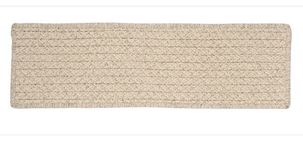Colonial Mills Stair Tread Natural Wool Houndstooth Cream Stair Tread