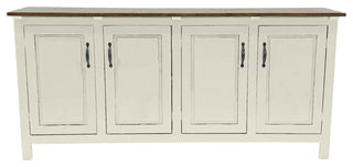 70" Modern Sideboard Buffet, Soft White