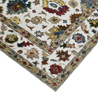 Jackson Traditional Ivory Hand-Hooked Area Rug 5' x 7'6"