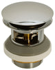 1-1/2" NPSM Tip-Toe Bathtub Drain with Illusionary No-Hole Faceplate, Polished Nickel