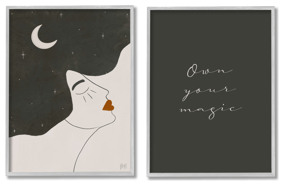 Own Your Magic Abstract Starry Night Hair,11 x 14
