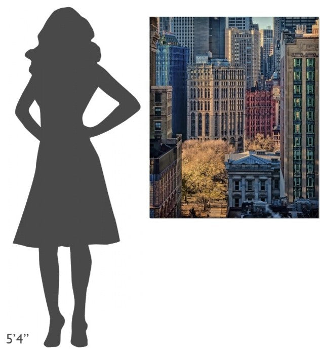 "City Life" Stretched Canvas Giclee by Liyun Yu, 34x40"