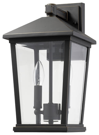 Z-Lite 568M Beacon 15" Tall 2 Light Wall Sconce - Oil Rubbed Bronze