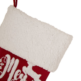 Set of 3 Fabric Christmas Decoration, Stocking and Tree Skirt