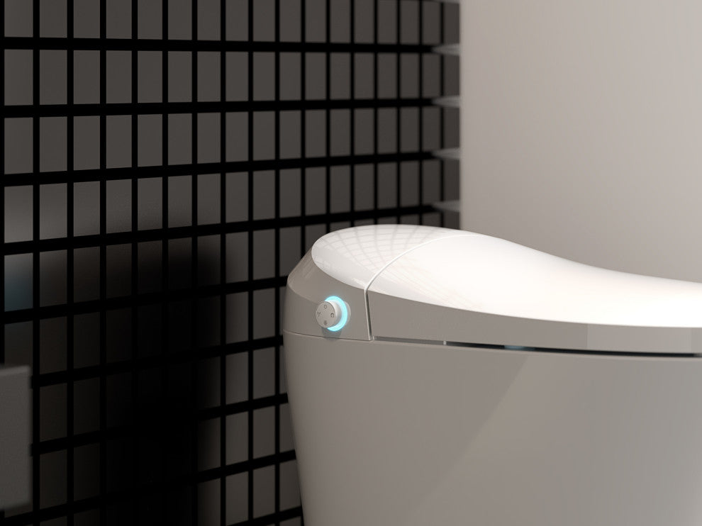 CastelloUSA New York All-In-One Smart Toilet With Bidet Seat, Simple Plus