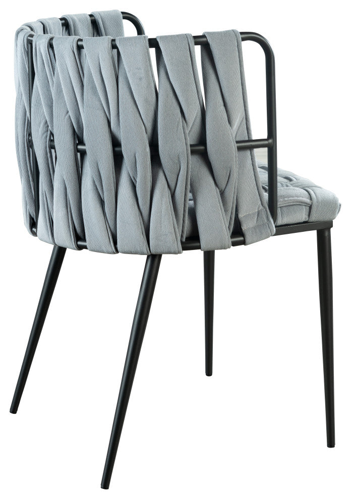 Bradley Rectangular Dining Table Set With 6 Gray Chairs