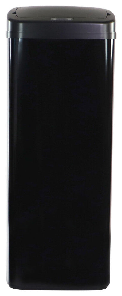 50-Liter / 13.2-Gallon Trash Can With Sensor Lid, Black