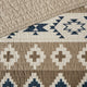 Woolrich Montana Printed Cotton Oversized Quilt Mini Set, Tan