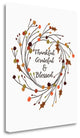 "Thankful" By Jo Moulton, Giclee Print on Gallery Wrap Canvas, Ready to Hang